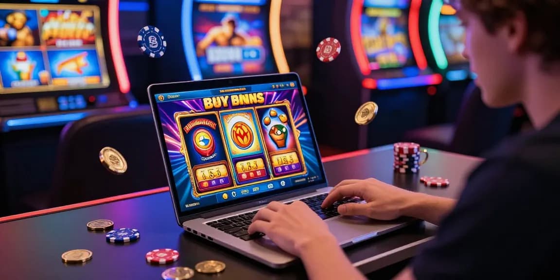 Engaging online gaming experience at https://aboutderbyshire.co.uk with vibrant bonus buy slots, colorful graphics, and casino atmosphere.