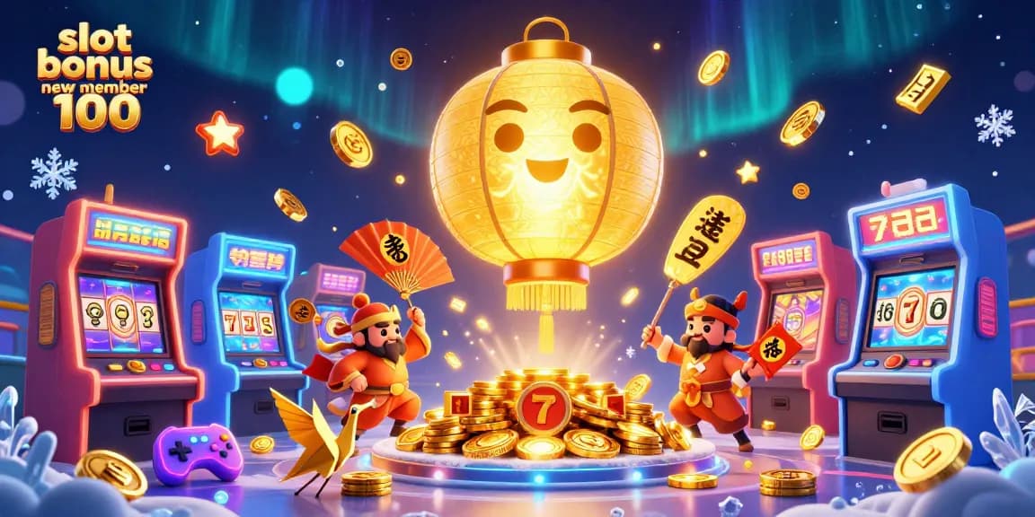 Play thrilling slots with the slot bonus new member 100 at our vibrant casino, featuring unique game elements.