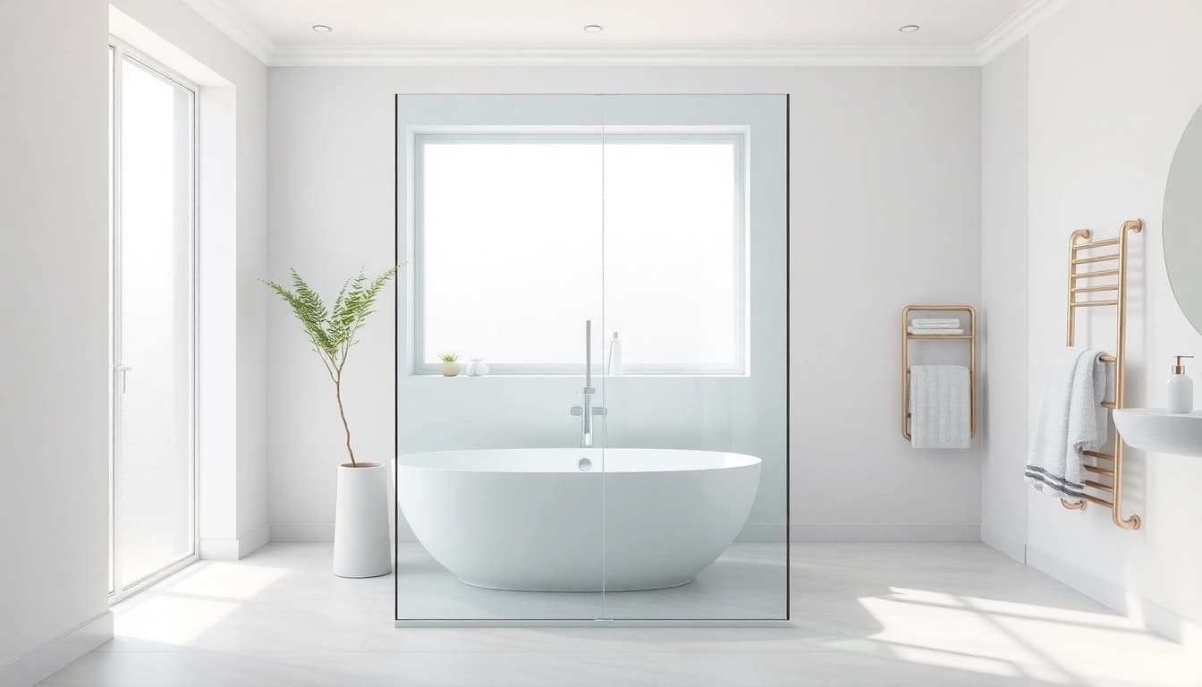 Installer avec élégance une paroi de douche sirhona dans une salle de bains moderne et lumineuse.