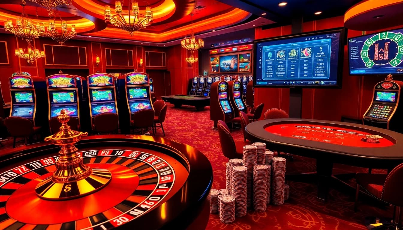 Engageant les joueurs dans un casino en ligne 2026 avec des tables vibrantes et des interfaces de jeu modernes.