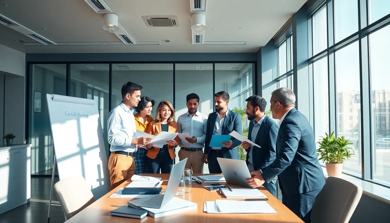 Engaging collaboration on Proposal Writing and Management in a modern office setting.