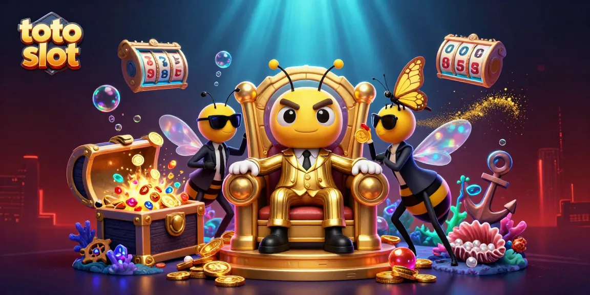Spin the reels and win at toto slot with cartoon mobsters in an exciting casino-themed illustration.