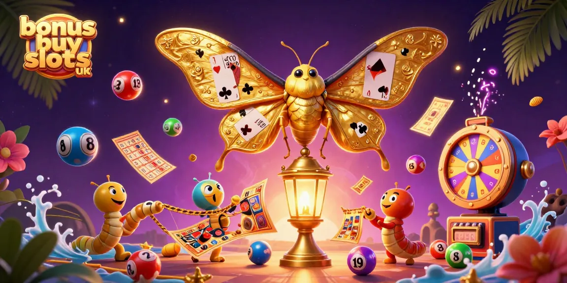 Engage with the thrilling world of bonus buy slots UK featuring vibrant casino elements in a dynamic scene.