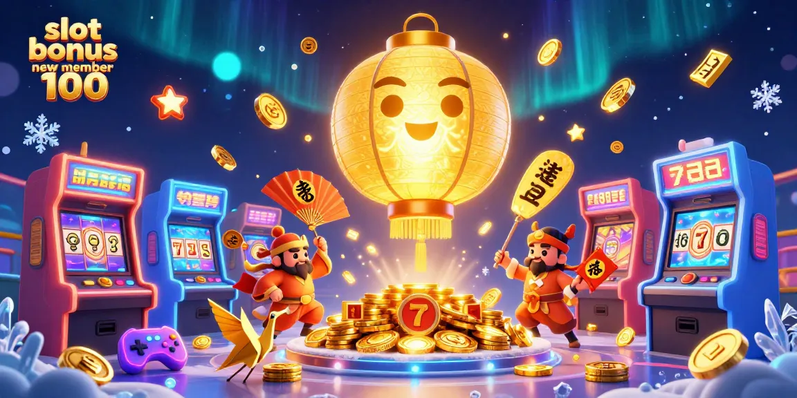 Play thrilling slots with the slot bonus new member 100 at our vibrant casino, featuring unique game elements.