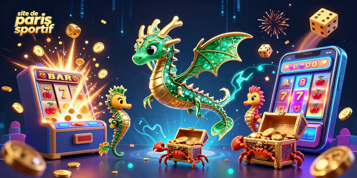 Retirez instantanément vos gains sur votre site de paris sportif avec ce dragon des mers ici illustré.