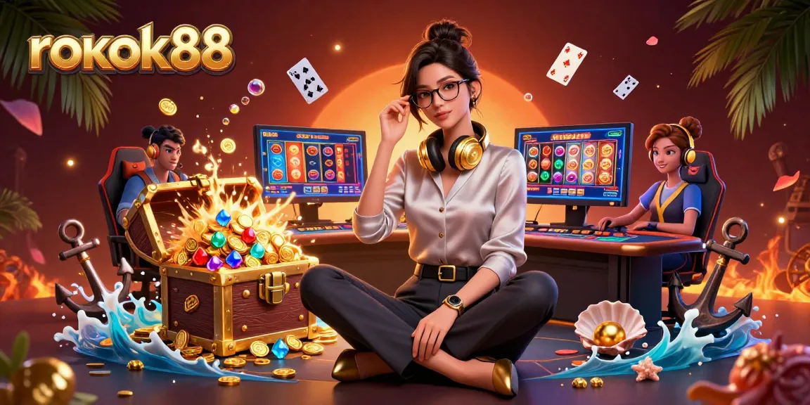 Experience thrilling gameplay at rokok88 with vibrant slots and casino settings, perfect for gaming enthusiasts.