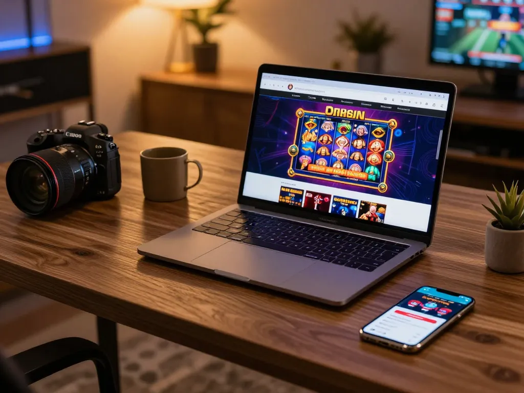 Rasakan sensasi perjudian online dengan link gacor di pengaturan meja kerja yang stylish.