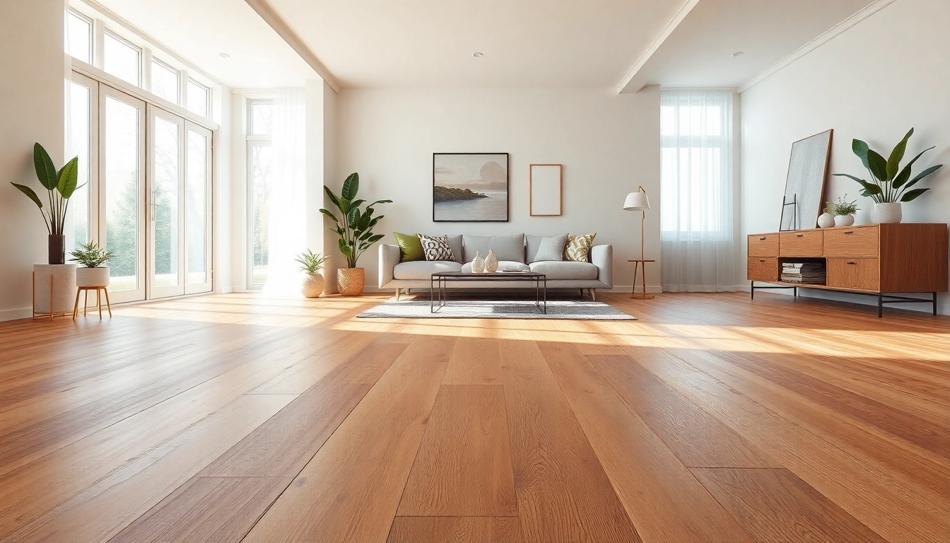 Beautiful luxury vinyl flooring showcased in a modern living room, emphasizing warmth and elegance.
