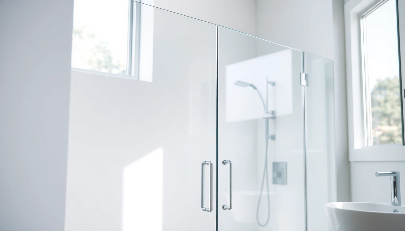 Showcasing stylish shower sliding doors in a modern bathroom for enhanced aesthetics and functionality.