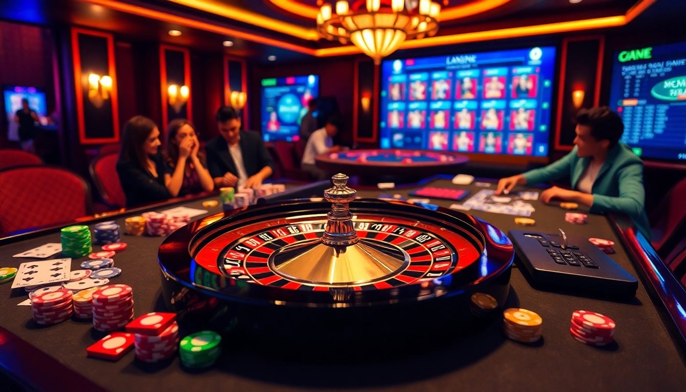 Interagissez avec des tables de casino vibrantes et des interfaces numériques mettant en avant le casino en ligne 2026.