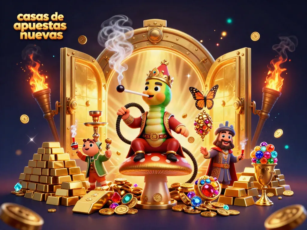 Vive la emoción de las casas de apuestas nuevas con símbolos de póker flotantes en una escena mágica.