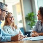 Secure your future with life insurance through expert consultation in a professional setting.