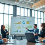 Implement strategies for Cost-Effective IT Management with a diverse team in a bright office.