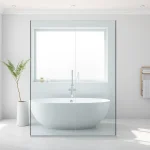 Installer avec élégance une paroi de douche sirhona dans une salle de bains moderne et lumineuse.