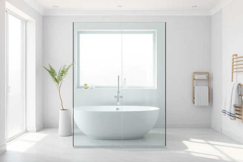 Installer avec élégance une paroi de douche sirhona dans une salle de bains moderne et lumineuse.