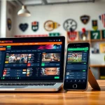 Betting interface representing best online sportsbooks India in a professional setting.