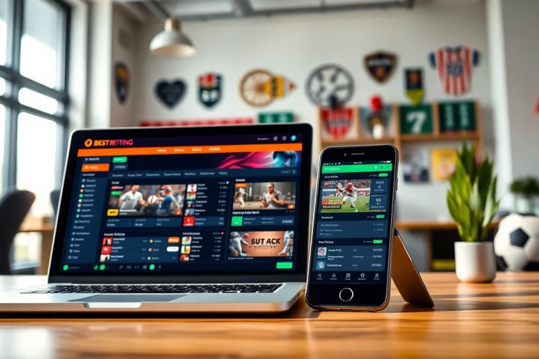 Betting interface representing best online sportsbooks India in a professional setting.