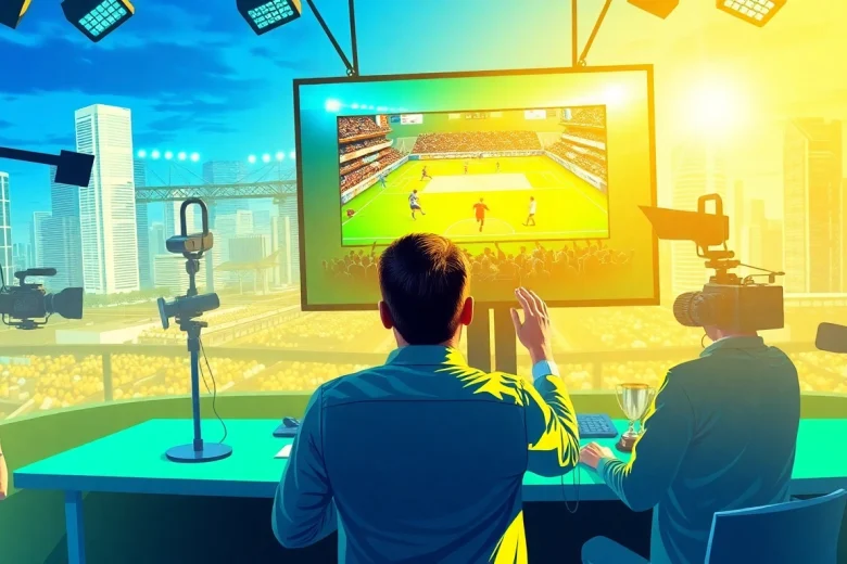 실시간스포츠중계 다양한 스포츠 이벤트를 생중계하는 모습