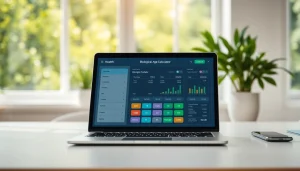 Calculate your biological age calculator efficiently with an appealing interface on a desktop.
