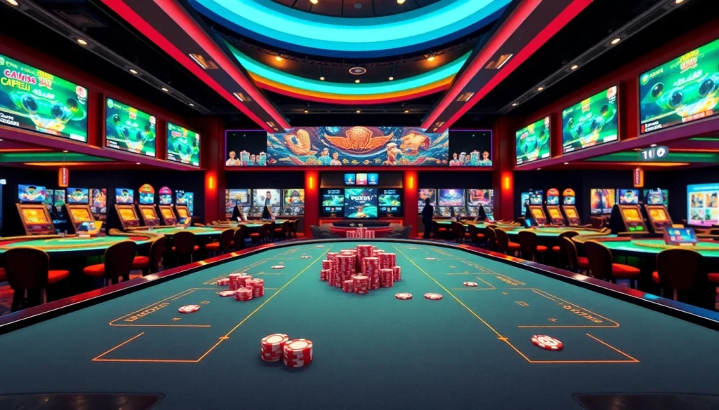 Experience the thrill of the best online casino Canada with vibrant game tables and inviting atmosphere.