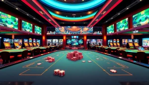 Experience the thrill of the best online casino Canada with vibrant game tables and inviting atmosphere.