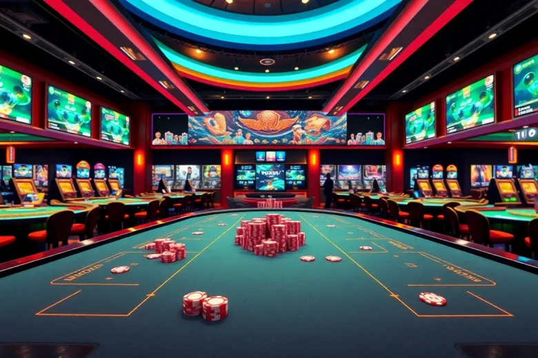 Experience the thrill of the best online casino Canada with vibrant game tables and inviting atmosphere.