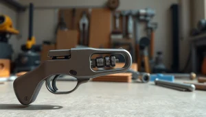 Showcasing a forced reset trigger mechanism highlighting its precise engineering and components.