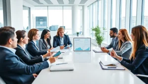 Examine competitor pricing strategies during a business meeting with a diverse team.