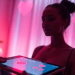 Engaging interface for sex AI interactions in an intimate setting