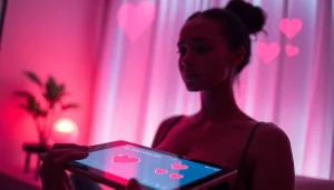 Engaging interface for sex AI interactions in an intimate setting