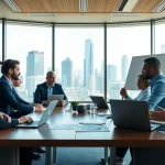 Capturing founder leadership insights in a dynamic business meeting.