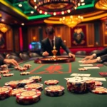 Action-packed scene at the MK 8 poker table, showcasing excitement and engagement in casino gaming.