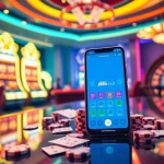 Experience the excitement of j88an.club with vibrant casino action featuring roulette wheels and slot machines.