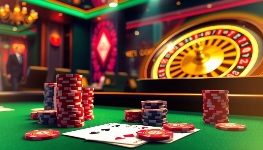 Engage in thrilling casino games at say88 with vibrant cards and polished poker chips.