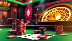 Engage in thrilling casino games at say88 with vibrant cards and polished poker chips.