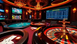 Engage with the thrilling casino experience at s88a.io amidst vibrant gaming elements.