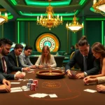 S88 nhà cái – players strategizing at a high-stakes poker table in a luxurious casino setting.