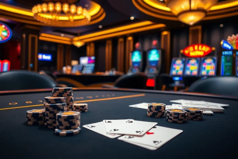 Experience thrilling wins at https://xx88.nl/ with an exciting casino scene featuring poker and slot machines.