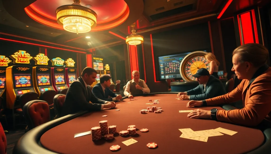 Experience the thrilling atmosphere of 789PP with exciting games at a luxurious casino setting.