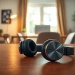 Showcase the Bone X2 Bone Conduction Headphones displayed elegantly, highlighting their design and usability.