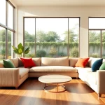 Experience the essence of Seamless Living in a cozy and modern home setting with vibrant decor.