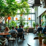 Membres du meilleur club cannabis Lloret de Mar profitant d'une ambiance détendue dans un espace contemporain.