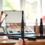 Enhance your look with the versatile skone cosmetics brow wand showcased in a chic beauty setting.