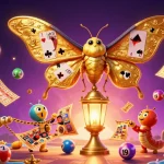 Engage with the thrilling world of bonus buy slots UK featuring vibrant casino elements in a dynamic scene.