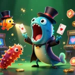 Engaging Baccarat formula scene featuring vibrant casino characters and arcade elements.