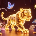 Experience rokok88 link alternatif in a vibrant digital casino landscape filled with cryptocurrency elements.